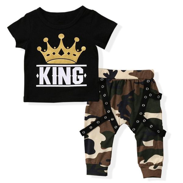 oklady 2019 summer trendy newborn camo clothes set toddler kid crown print king baby boy tshirt camouflage harem pants set, White
oklady 2019 summer trendy newborn camo clothes set toddler kid crown print king baby boy tshirt camouflage harem pants set, White