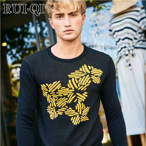 rui.qi men's sweater 100% cotton pullover men 2018 new o-neck lead all office trend sweater jacquard printed clothe, White;black
rui.qi men's sweater 100% cotton pullover men 2018 new o-neck lead all office trend sweater jacquard printed clothe, White;black