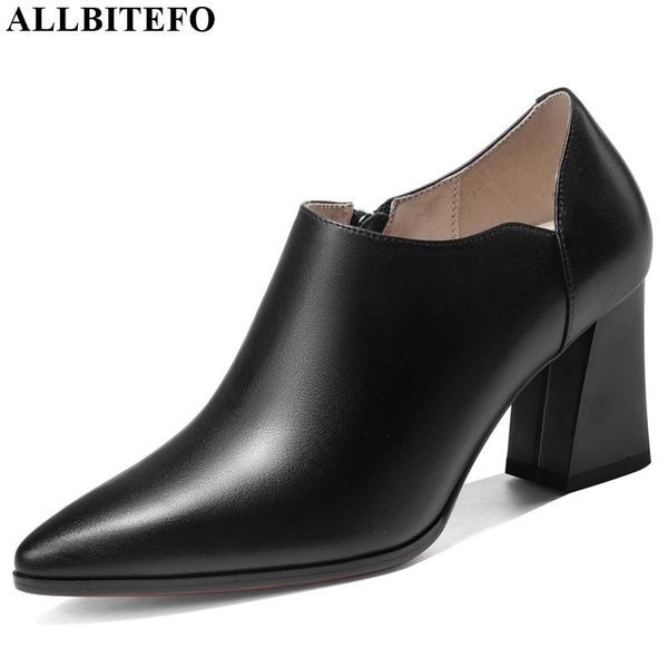 allbitefo genuine leather high heel shoes pointed toe women heels pure color office ladies shoes spring autumn, Black
allbitefo genuine leather high heel shoes pointed toe women heels pure color office ladies shoes spring autumn, Black