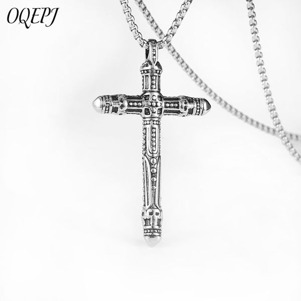 oqepj vintage cross pendant necklace stainless steel punk rock hip hop men pendants fashion boy necklaces jewelry, Silver
oqepj vintage cross pendant necklace stainless steel punk rock hip hop men pendants fashion boy necklaces jewelry, Silver