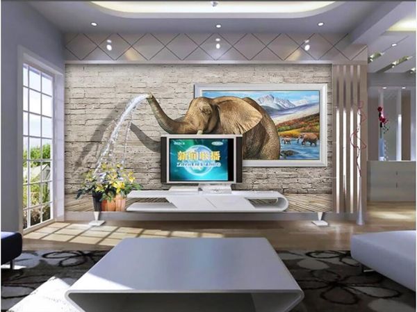 custom photo 3d wallpaper mural Elephant water spray 3D mural image wall background wall design home decoration wall art 3d stickers
custom photo 3d wallpaper mural Elephant water spray 3D mural image wall background wall design home decoration wall art 3d stickers