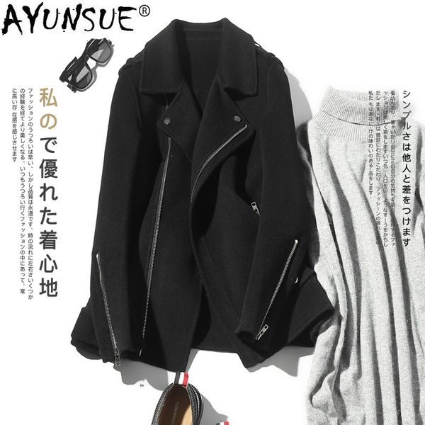 ayunsue 2019 новое 100% шерстяное пальто для мужчин корейский двухсторонний мужской пиджак пиджак с воротником мужские пальто и куртки abrig, Black
ayunsue 2019 новое 100% шерстяное пальто для мужчин корейский двухсторонний мужской пиджак пиджак с воротником мужские пальто и куртки abrig, Black
