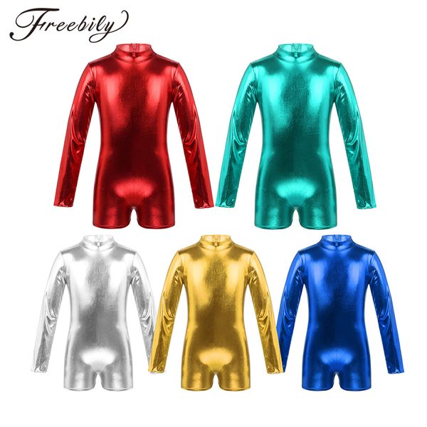 kids girls long sleeves mock neck shiny metallic back zipper dance gymnastics leotard jumpsuit unitard child stage dance costume
kids girls long sleeves mock neck shiny metallic back zipper dance gymnastics leotard jumpsuit unitard child stage dance costume