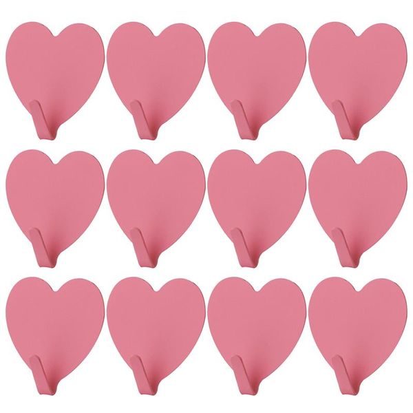 12 pcs iron strong heart shaped adhesive hangers wall mounted hooks coat hook traceless hanger for bathroom kitchen
12 pcs iron strong heart shaped adhesive hangers wall mounted hooks coat hook traceless hanger for bathroom kitchen