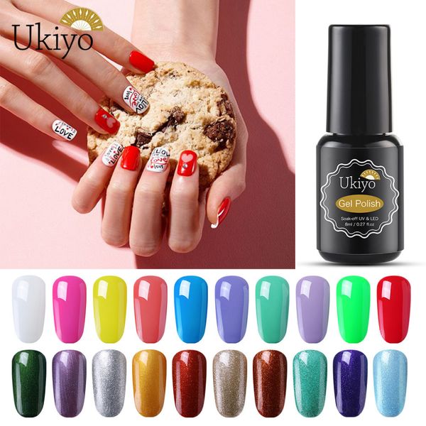 ukiyo 8ml nail art gel nail polish semi permanent vernis nail polish uv glitter enamel lacquer soak off gel polish gellak paint
ukiyo 8ml nail art gel nail polish semi permanent vernis nail polish uv glitter enamel lacquer soak off gel polish gellak paint