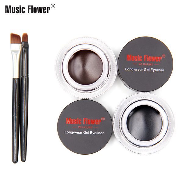 music flower black + brown two-color gel eyeliner smudge- proof & water proof eye liner eye liner eyeliner gel makeup cosmetic + brush
music flower black + brown two-color gel eyeliner smudge- proof & water proof eye liner eye liner eyeliner gel makeup cosmetic + brush