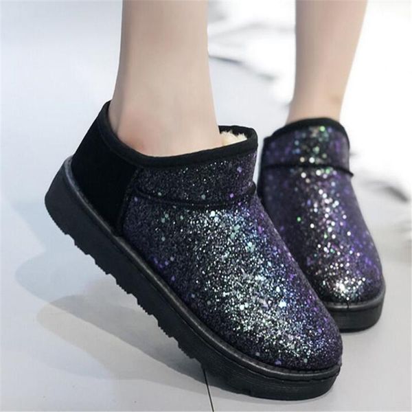 winter snow boots warm ankle boots platform wool female winter snow footwear lady low heel shoe slip-on botas mujer y385, Black
winter snow boots warm ankle boots platform wool female winter snow footwear lady low heel shoe slip-on botas mujer y385, Black