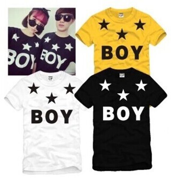 men and women short sleeve t-shirt boy london eagle triangle by british style bf rock and roll couple size s-3xl, White;black
men and women short sleeve t-shirt boy london eagle triangle by british style bf rock and roll couple size s-3xl, White;black