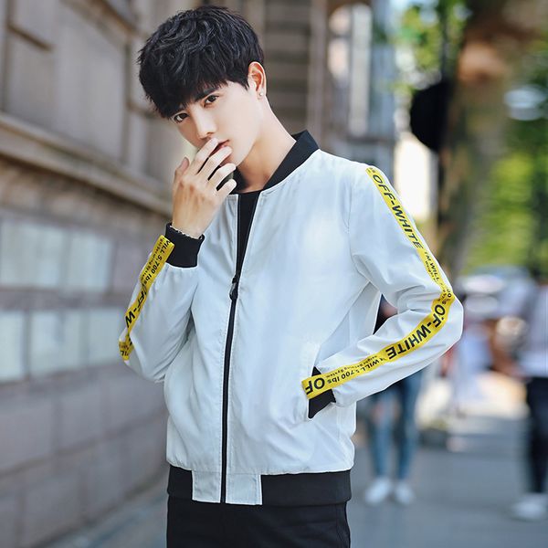 spring and autumn new style men baseball collar stripes slim fit coat youth origional hong wave jacket men's, Black;brown
spring and autumn new style men baseball collar stripes slim fit coat youth origional hong wave jacket men's, Black;brown