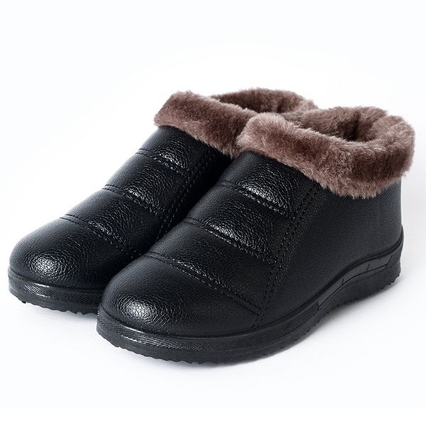 winter warm ankle boots women's short furry plush waterproof boots ladies soft pu leather woman comfort platform female shoes, Black
winter warm ankle boots women's short furry plush waterproof boots ladies soft pu leather woman comfort platform female shoes, Black