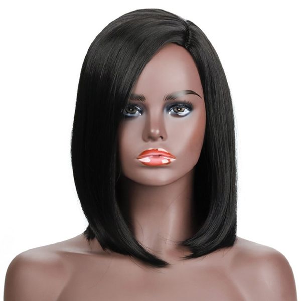 popular european and american wigs popular black women's chemical fiber headwear short straight hair, Black;brown
popular european and american wigs popular black women's chemical fiber headwear short straight hair, Black;brown