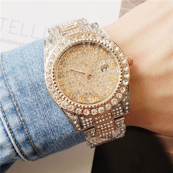 Top 40mm Just Silver/Gold/Black/Rose Gold Full Diamonds Case for Mens Watches Ladies Bezel Date Quartz Watch LLS
Top 40mm Just Silver/Gold/Black/Rose Gold Full Diamonds Case for Mens Watches Ladies Bezel Date Quartz Watch LLS