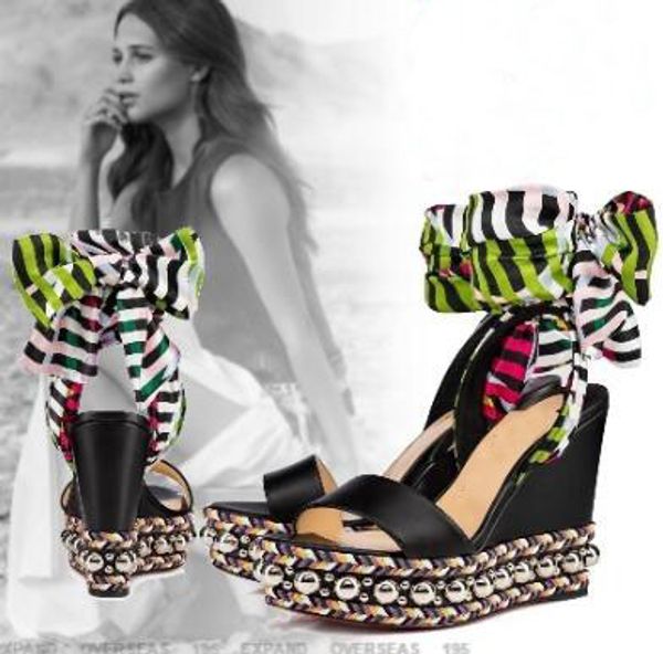 popular summer lady women red bottom wedge sandals women's pumps luxury designer high heels party wedding eu35-42, Black
popular summer lady women red bottom wedge sandals women's pumps luxury designer high heels party wedding eu35-42, Black