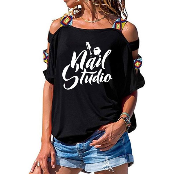 beauty salon nail art manicure pedicure t-shirt women loose cotton short sleeve female t-shirts fashion hollow out shoulder tees, White
beauty salon nail art manicure pedicure t-shirt women loose cotton short sleeve female t-shirts fashion hollow out shoulder tees, White