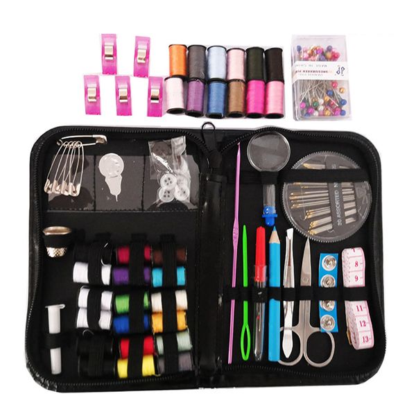 spot 200pcs/set mini sewing kit thread scissors tape pins thimbles needle for home travel qp2, Black
spot 200pcs/set mini sewing kit thread scissors tape pins thimbles needle for home travel qp2, Black