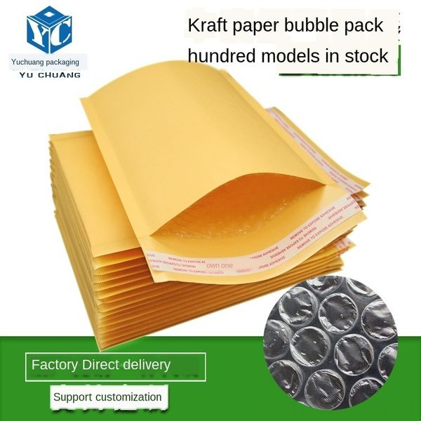 golden kraft paper bubble shockproof bubble clothing seal bag express waterproof clothing packaging foam bag
golden kraft paper bubble shockproof bubble clothing seal bag express waterproof clothing packaging foam bag