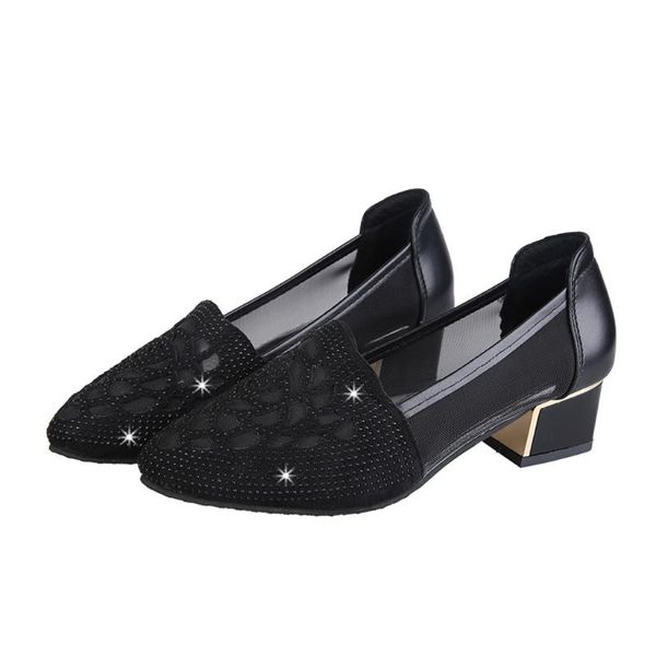 women sqaure high heels rhinestone shoes elegant ladies shoe spring autumn soft ladies fashion shallow women single shoes, Black
women sqaure high heels rhinestone shoes elegant ladies shoe spring autumn soft ladies fashion shallow women single shoes, Black