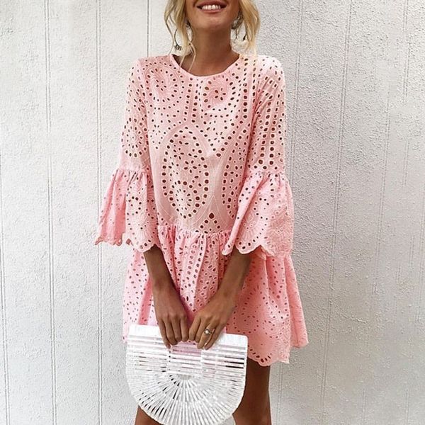 o neck dress 2019 summer backless floral print white casual female bandage bathing suit women beach dress, Blue;gray
o neck dress 2019 summer backless floral print white casual female bandage bathing suit women beach dress, Blue;gray