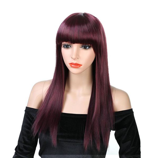 aiyee long straight wigs synthtic wig with bangs fiber hair wigs cosplay wig heat resistant synthetic for americans, Black
aiyee long straight wigs synthtic wig with bangs fiber hair wigs cosplay wig heat resistant synthetic for americans, Black