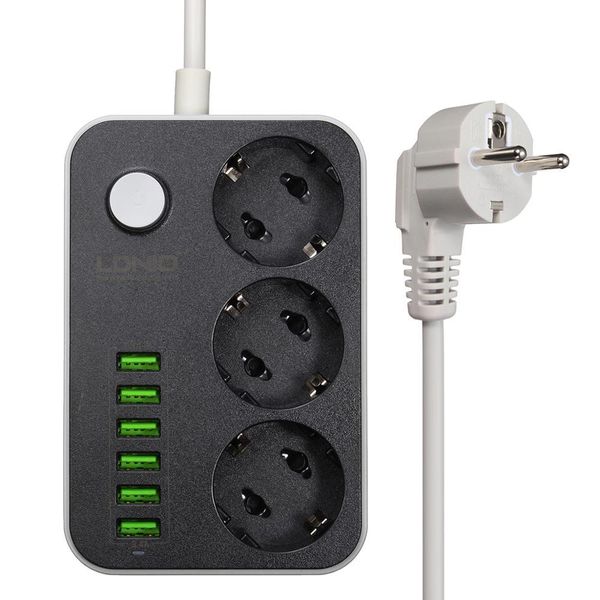 ldnio smart usb adapter power strip charger 6 port 5v 3.4a 2.4a 3 ac outlets eu socket extension plug for iphone 8 x xiaomi mi9
ldnio smart usb adapter power strip charger 6 port 5v 3.4a 2.4a 3 ac outlets eu socket extension plug for iphone 8 x xiaomi mi9