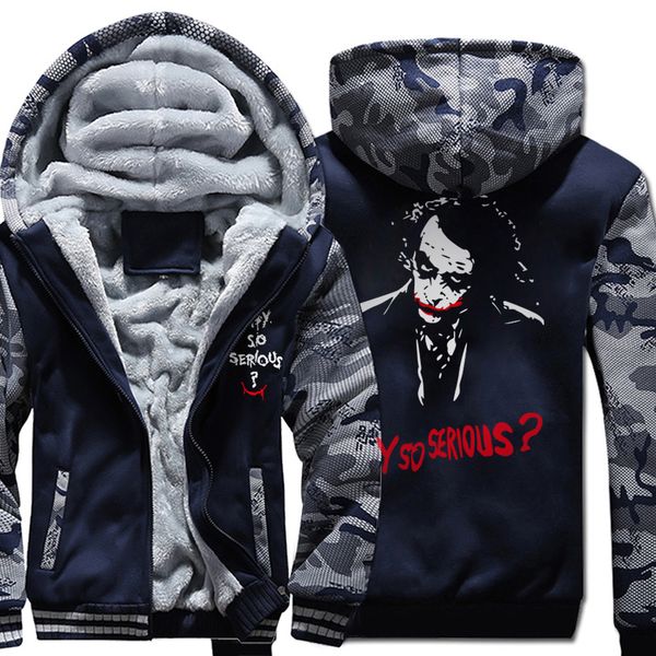 casual why so serious hooded coat men wool liner 2019 winter warm joker heath casual hoodies thick zipper jacket sweatshirt male, Black
casual why so serious hooded coat men wool liner 2019 winter warm joker heath casual hoodies thick zipper jacket sweatshirt male, Black