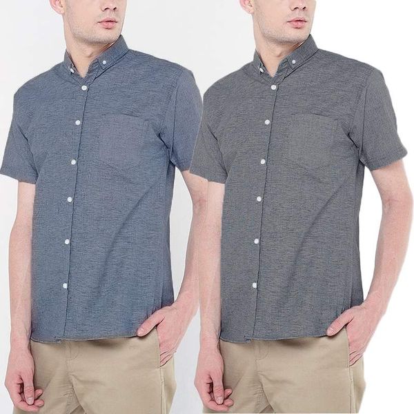 men's casual shirts men summer shirt social short sleeve street breathable turn down color mens business blouse solid button chemise in, White;black
men's casual shirts men summer shirt social short sleeve street breathable turn down color mens business blouse solid button chemise in, White;black