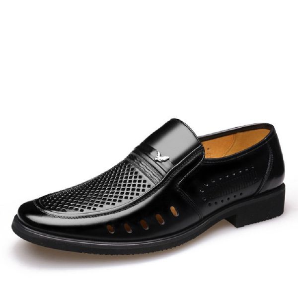2020 summer men dress shoes genuine leather hollow out breathable business man shoes round toe slip-on male footwear new arrival, Black
2020 summer men dress shoes genuine leather hollow out breathable business man shoes round toe slip-on male footwear new arrival, Black