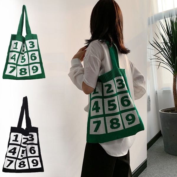 sweater knitting woven bag 2019 casual large capacity tote fashion women shouler bag number handle bags foldable shopping bolsa
sweater knitting woven bag 2019 casual large capacity tote fashion women shouler bag number handle bags foldable shopping bolsa