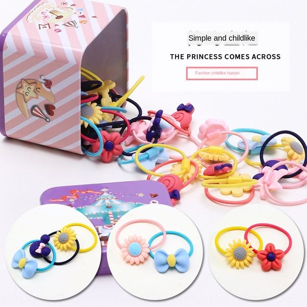 children's accessories iron box 40 sets rubber band hair high stretch hair rope girl's head rope rubber band, Slivery;white
children's accessories iron box 40 sets rubber band hair high stretch hair rope girl's head rope rubber band, Slivery;white