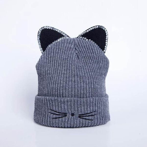 knitted women hat beanies rhinestone cat ear winter caps female casual crochet warm beanies bonnet femme muts, Blue;gray
knitted women hat beanies rhinestone cat ear winter caps female casual crochet warm beanies bonnet femme muts, Blue;gray