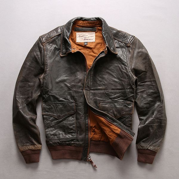 2019 men's vintage genuine leather jacket soft cowhide motorcycle biker jacket spring autumn coat plus size, Black
2019 men's vintage genuine leather jacket soft cowhide motorcycle biker jacket spring autumn coat plus size, Black