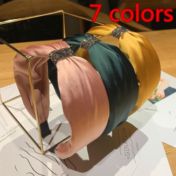 simple wide edge silk hair hoop female face wash headband non-slip pressure temperament new hair accessories 7 colors, Silver
simple wide edge silk hair hoop female face wash headband non-slip pressure temperament new hair accessories 7 colors, Silver