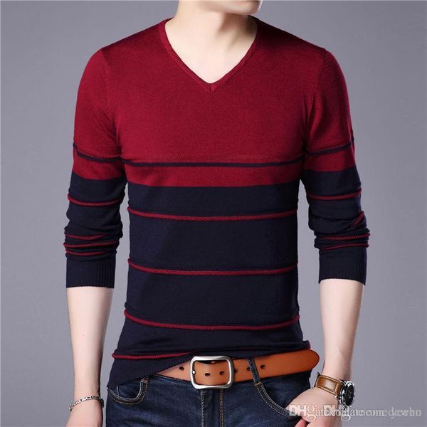 свитер мужчины зима повседневная полосатый пуловер мужчины с длинным рукавом трикотажные o-образным вырезом градиент цвета свитера, White;black
свитер мужчины зима повседневная полосатый пуловер мужчины с длинным рукавом трикотажные o-образным вырезом градиент цвета свитера, White;black