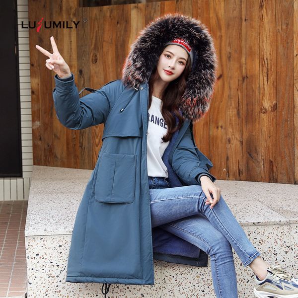 lusumily 2019 new arrivals korean women's jacket winter plus size 3xl slim warm parkas long coat women cotton-padded clothes, Black
lusumily 2019 new arrivals korean women's jacket winter plus size 3xl slim warm parkas long coat women cotton-padded clothes, Black