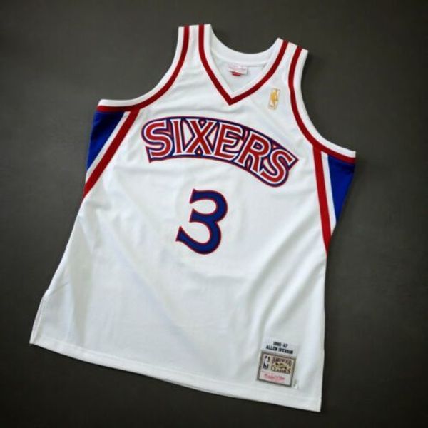 100% stitched allen iverson mitchell & ness sixers 96 97 jersey size xs-5xl basketball jerseys, Gray
100% stitched allen iverson mitchell & ness sixers 96 97 jersey size xs-5xl basketball jerseys, Gray