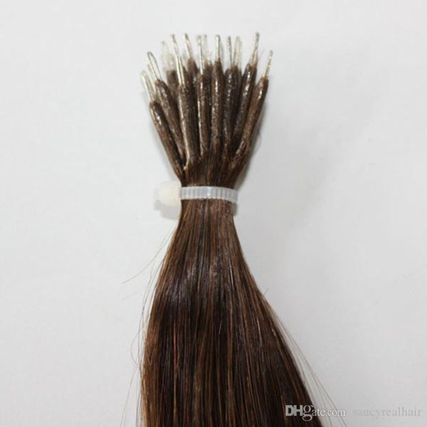 color 6# chestnut brown silk straight 8a nano ring hair extensions 0.8g/s 300st pack factory prices 240g nano hair extension, Black
color 6# chestnut brown silk straight 8a nano ring hair extensions 0.8g/s 300st pack factory prices 240g nano hair extension, Black