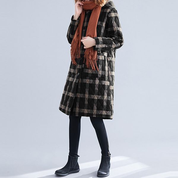 winter thick cotton jacket in the long paragraph large size warm coat female's long cotton coat jaqueta feminina 10.21, Black
winter thick cotton jacket in the long paragraph large size warm coat female's long cotton coat jaqueta feminina 10.21, Black