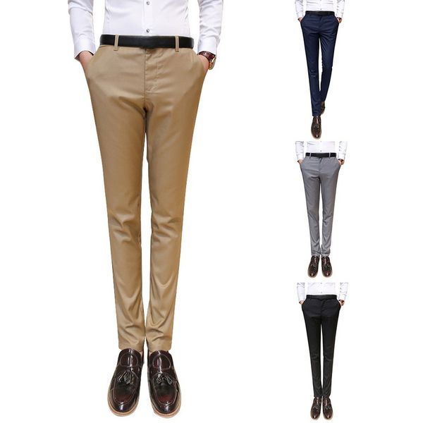 mens suit trousers for wedding party pure color slim fit business suit pants mens high-end leisure thin leg pants, White;black
mens suit trousers for wedding party pure color slim fit business suit pants mens high-end leisure thin leg pants, White;black