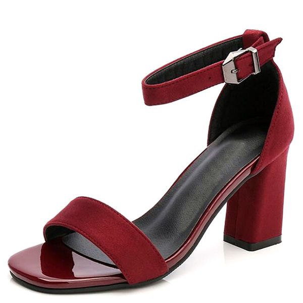big size 41 ankle strap heels women sandals summer shoes women open toe chunky high heels party dress sandals, Black
big size 41 ankle strap heels women sandals summer shoes women open toe chunky high heels party dress sandals, Black