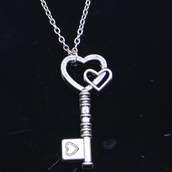 20pcs new fashion necklace 42mm vintage skeleton key silver pendants short long women men colar gift jewelry choker
20pcs new fashion necklace 42mm vintage skeleton key silver pendants short long women men colar gift jewelry choker