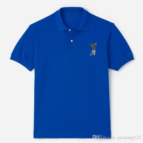 men's polos men's business polo shirt luxury bear decoration american designer brand polos cotton print double buckle casual coat, White;black
men's polos men's business polo shirt luxury bear decoration american designer brand polos cotton print double buckle casual coat, White;black