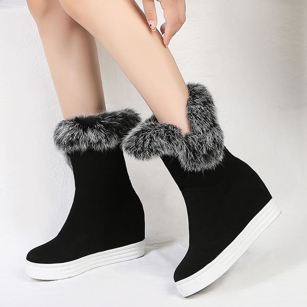 lapolaka new fashion 2020 big size 44 platform mid calf boots woman shoes women increasing heels warm winter boots female, Black
lapolaka new fashion 2020 big size 44 platform mid calf boots woman shoes women increasing heels warm winter boots female, Black