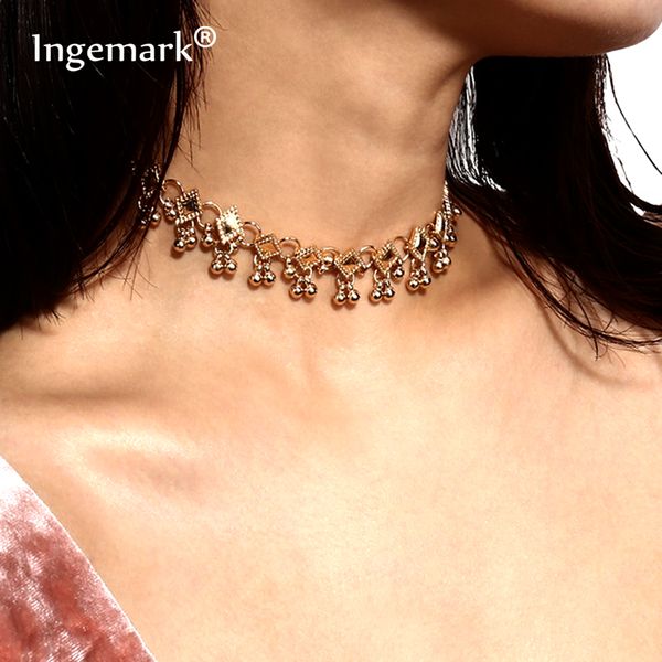 ingemark stylish vintage rhombus choker necklace for women bohemian metallic beads tassel chain geometric necklace jewelry gift, Golden;silver
ingemark stylish vintage rhombus choker necklace for women bohemian metallic beads tassel chain geometric necklace jewelry gift, Golden;silver
