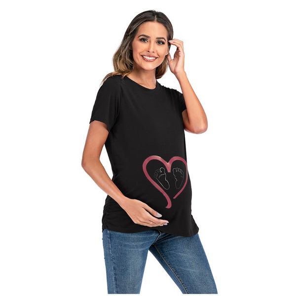 women maternity short sleeve cute letter print t-shirt pregnancy blouse, White
women maternity short sleeve cute letter print t-shirt pregnancy blouse, White