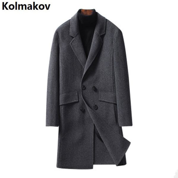 2019 winter men's long double sided wool coat turndown collar casual woolen overcoat double breasted trenchcoat men, Black
2019 winter men's long double sided wool coat turndown collar casual woolen overcoat double breasted trenchcoat men, Black