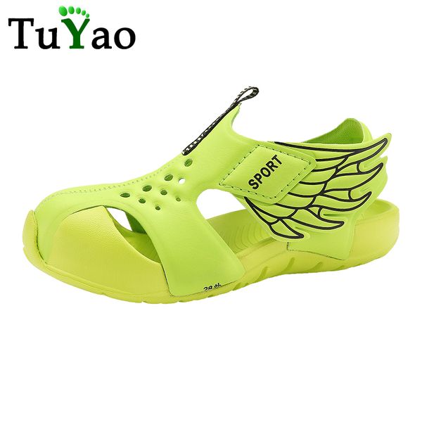 tuyao boys and girls brand sandal summer beach shoes for kids lightweight soft bottom non-slip infant wing shoes, Black;red
tuyao boys and girls brand sandal summer beach shoes for kids lightweight soft bottom non-slip infant wing shoes, Black;red