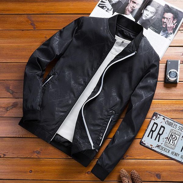 2020 spring and autumn men's jacket new men's casual solid color plaid bomber jacket baseball collar slim, Black;brown
2020 spring and autumn men's jacket new men's casual solid color plaid bomber jacket baseball collar slim, Black;brown