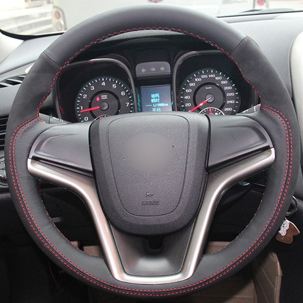 black genuine leather black suede steering wheel cover for chevrolet malibu 2011-2014
black genuine leather black suede steering wheel cover for chevrolet malibu 2011-2014