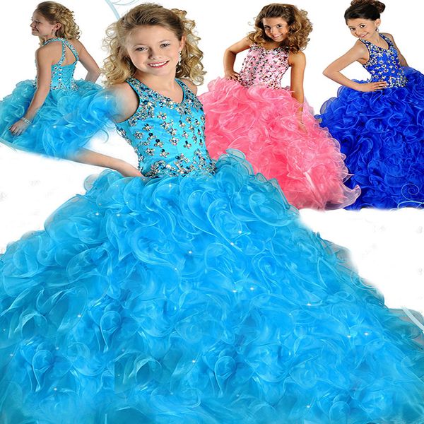 new style luxury factory direct sale color diamond ball gown organza halterv neck beaded girls pageant dresses thanksgiving birthday party, White;red
new style luxury factory direct sale color diamond ball gown organza halterv neck beaded girls pageant dresses thanksgiving birthday party, White;red