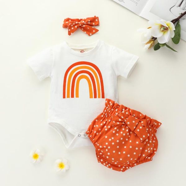 clothing sets 0-24m 3pcs rainbow set born baby girl summer shorts outfit bodysuit +short star print pants+headband clothes, White
clothing sets 0-24m 3pcs rainbow set born baby girl summer shorts outfit bodysuit +short star print pants+headband clothes, White
